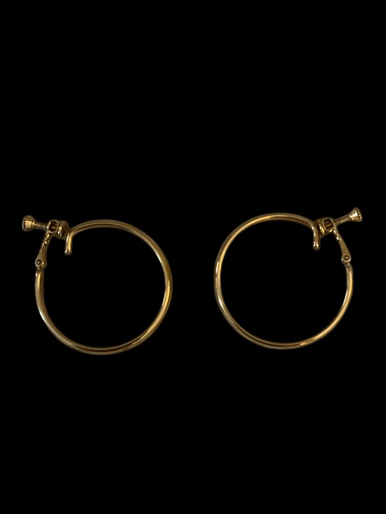Napier Jewelry - Napier Vintage Gold Tone Hoop Earrings